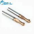 BFL 2 Flutes Tungsten Carbide Ball End Mill For Metal Processing